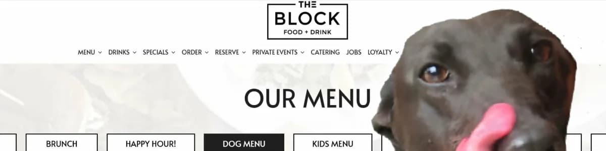 Dinner with Dogs at The Block SLP